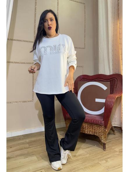 SUDADERA BLACO OBERSAY CHAPAS PLATEADAS [0]