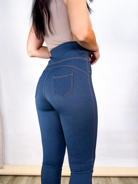 LEGGINS EFECTO VAQUERO PIEL DE TIBURON CLAROS