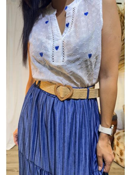 CAMISA BLANCA CORAZONES AZULES [0]