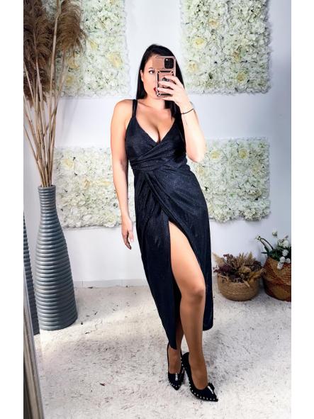 VESTIDO BRILLANTE NEGRO