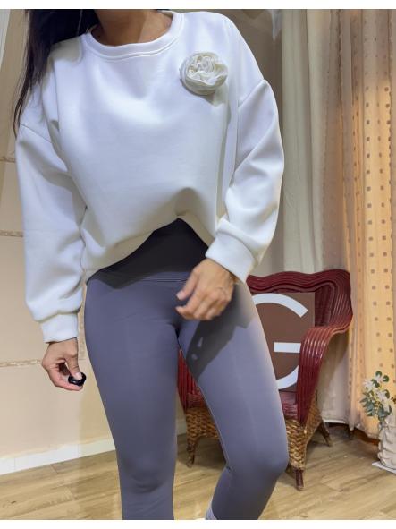 SUDADERA FLOR BLANCA [0]