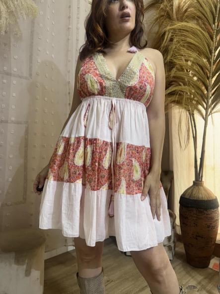 VESTIDO boho coral [4]