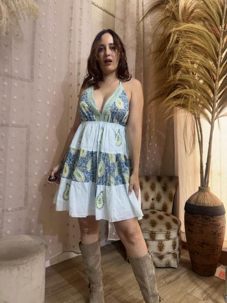 VESTIDO boho AZUL [3]