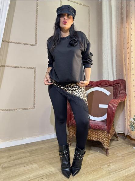 SUDADERA FLOR NEGRA [0]