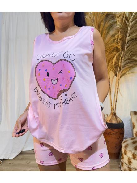 PIJAMA DONUT ROSA