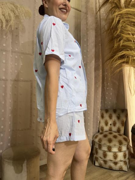 CONJUNTO LINO RAYAS AZULES [0]