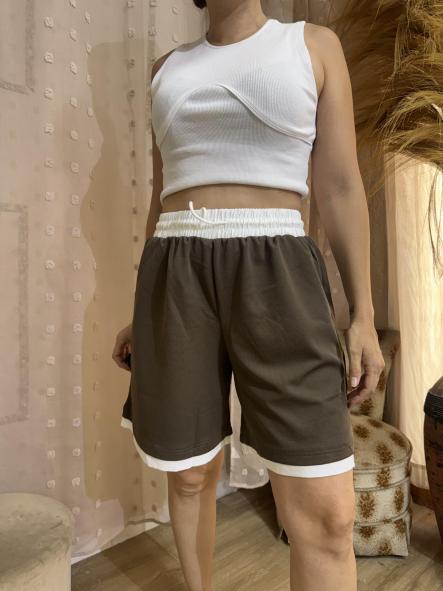 PANTALON BERMUDA DEPORTIVA MARRON [0]