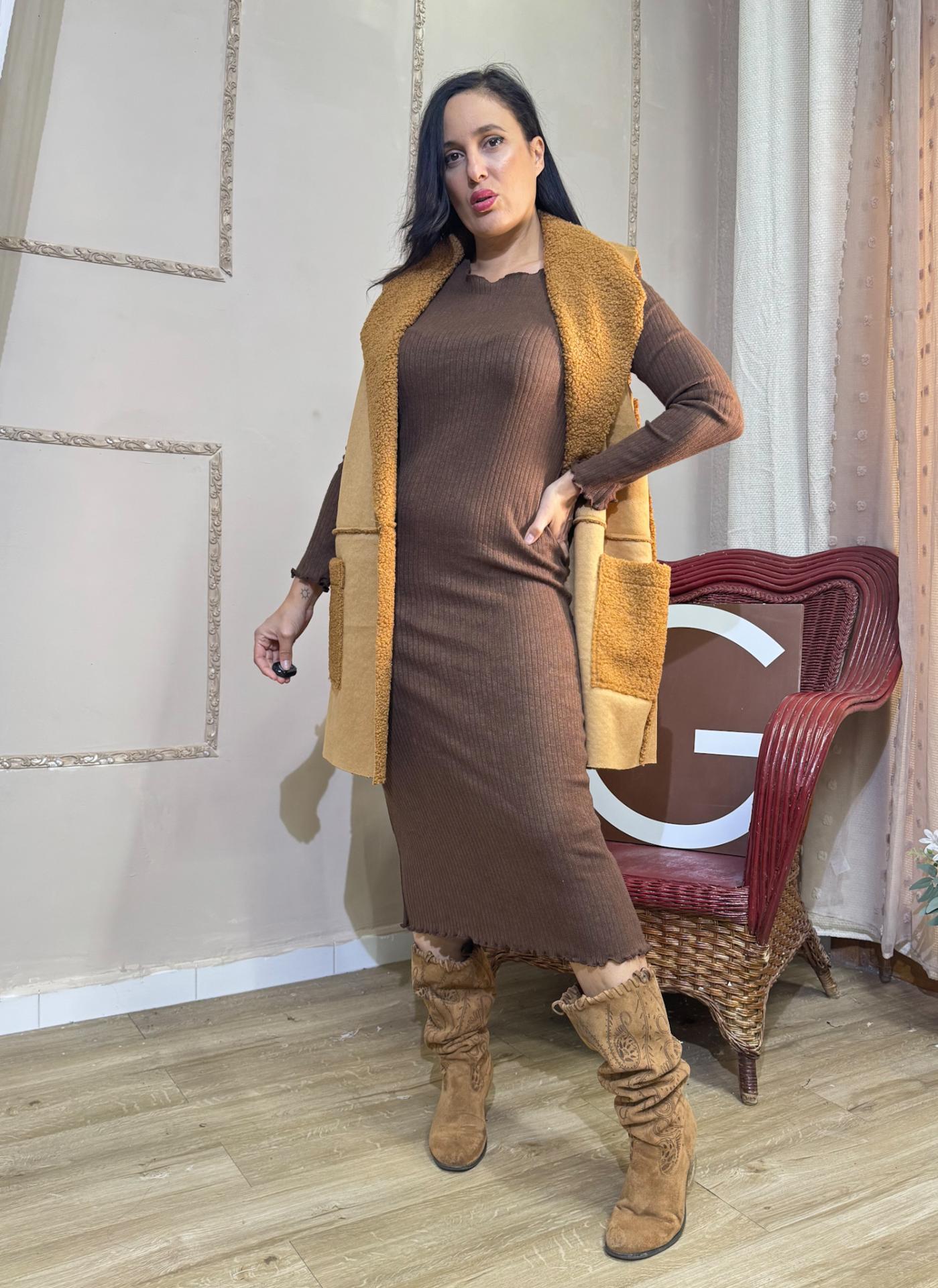 CHALECO HIPER CALENTITO CAMEL