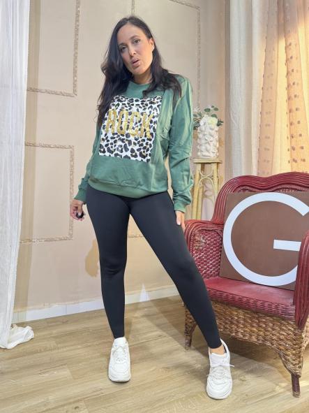 SUDADERA ROCK VERDE