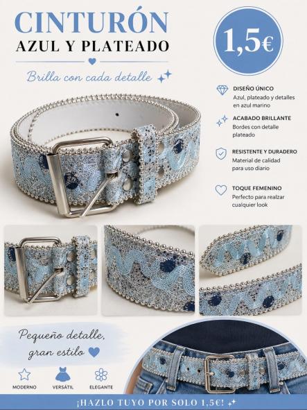 CINTURON BRILLI AZUL [0]