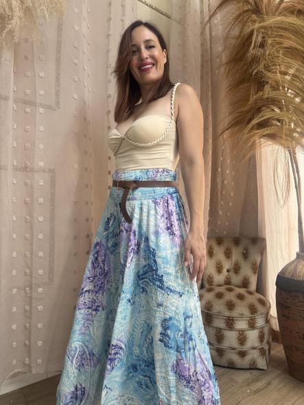 PANTALON HINDY EFE FALDA AZUL [0]