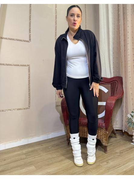 CHAQUETA CHANDAL NEGRA