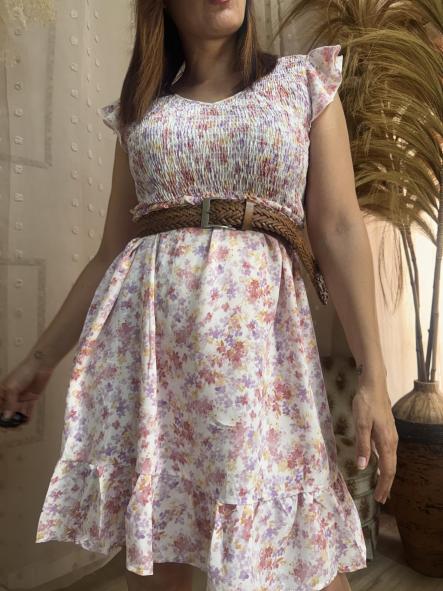 VESTIDO  PANAL DE ABEJA rosa [2]