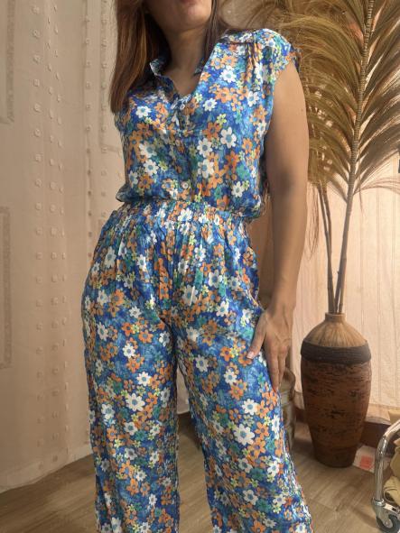 CONJUNTO FLORES AZUL [2]