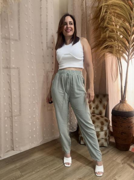 PANTALON VICHY VERDE [3]