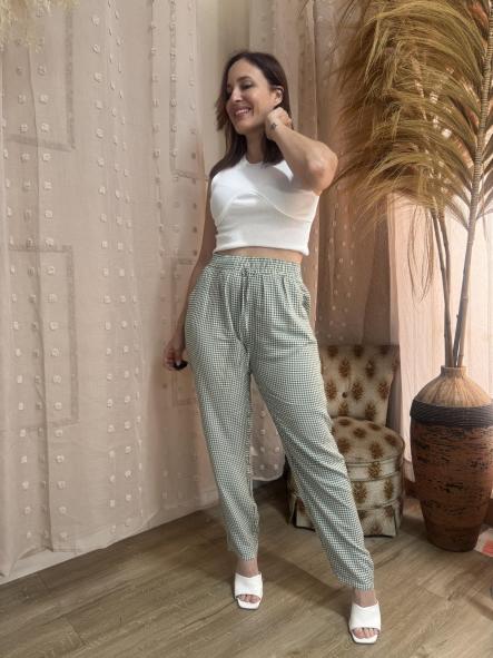 PANTALON VICHY VERDE [1]