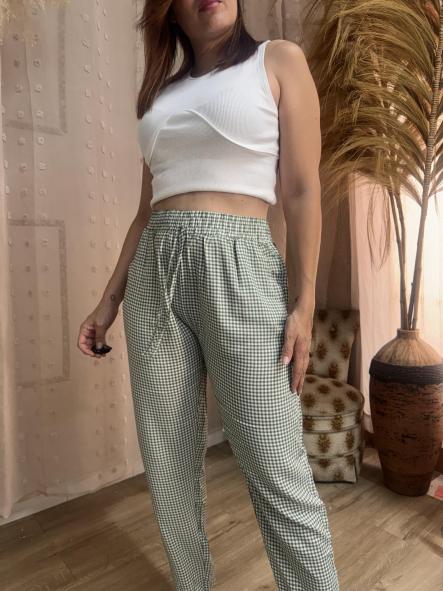 PANTALON VICHY VERDE [2]