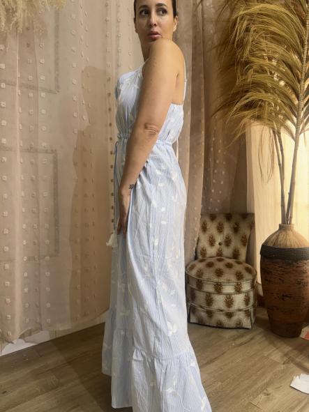 VESTIDO  AZUL RAYAS CLARI  [3]