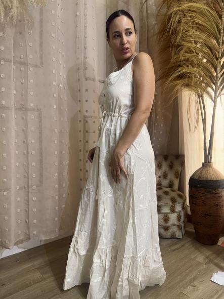 VESTIDO   RAYAS BEIG [2]