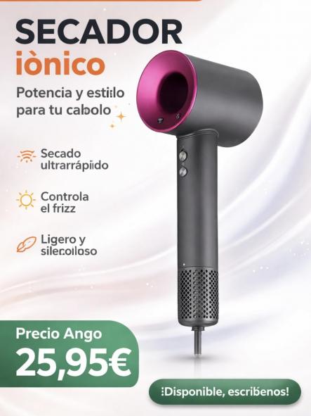SECADOR IONICO  TIPO DYSON