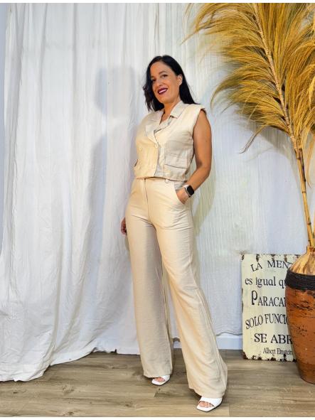 CONJUNTO HOMBRERAS BEIGE  [0]