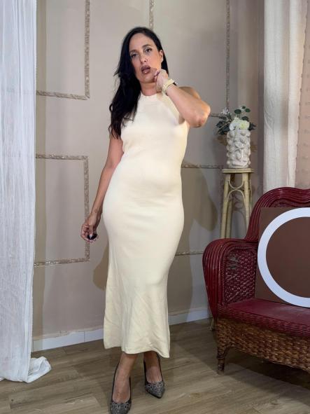 VESTIDO PUNTO BEIG [1]