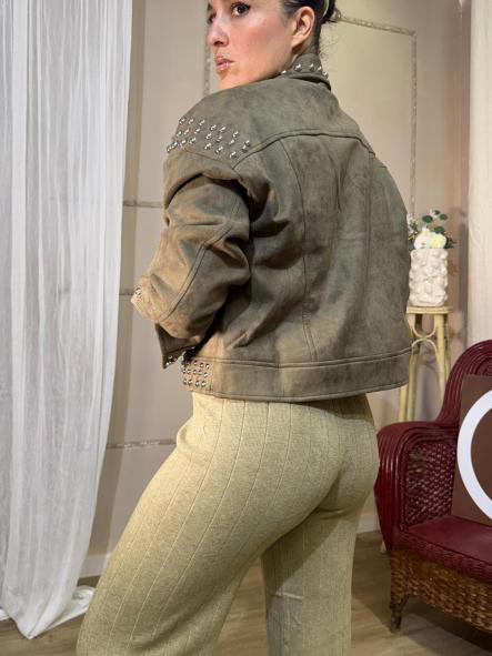 PANTALON VERDE DE PUNTO CAMAL RECTO [1]