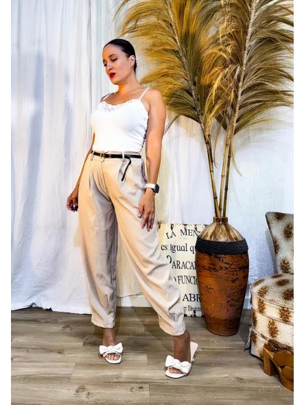 PANTALON TRAJE BEIG