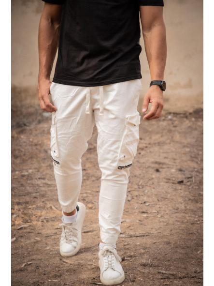 PANTALONES CARGO BLANCO