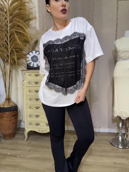 CAMISETA ENCAJE