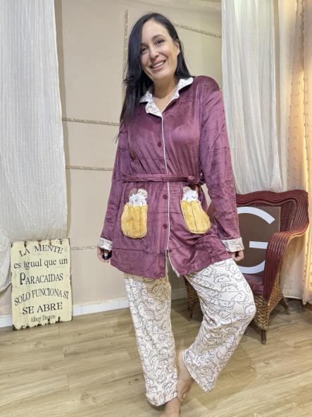 PIJAMA GRANATE ANIMALITOS KAwai [1]