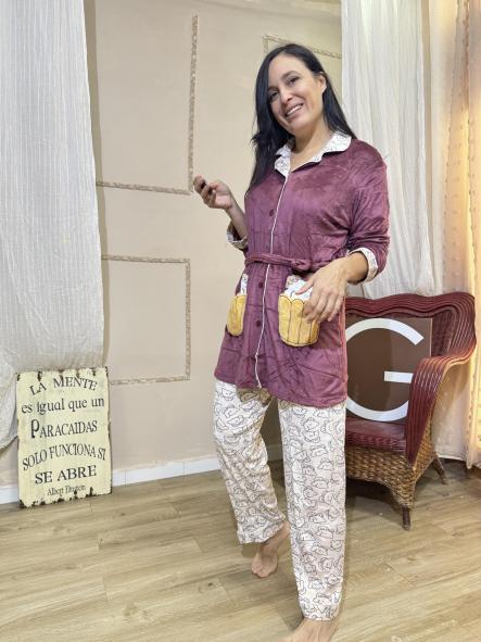 PIJAMA GRANATE ANIMALITOS KAwai [3]