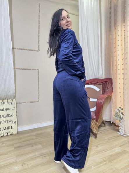 CHANDAL MELOCOTON AZUL BRILLI (COLEECION PRINGADA) [0]