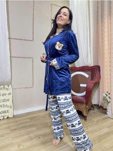 PIJAMA OSITOS AZUL MARINO [0]