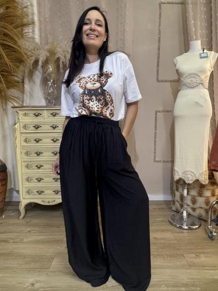 CAMISETA DE OSITO BRILLI BLANCA