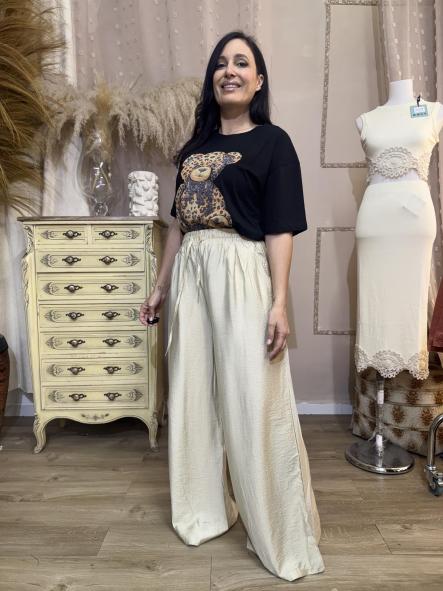 PANTALON ANCHO CAMEL
