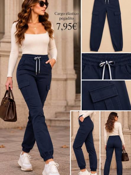 PANTALON CARGO ELASTICO VAZUL [0]
