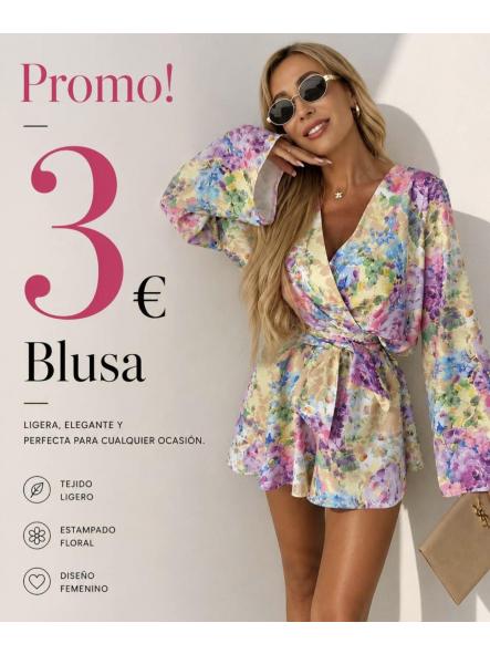 BLUSA FLORES AMARILLA [0]