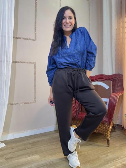 CAMISA VAQUERA CON DETALLES BORDADOS OVERSINCE [1]