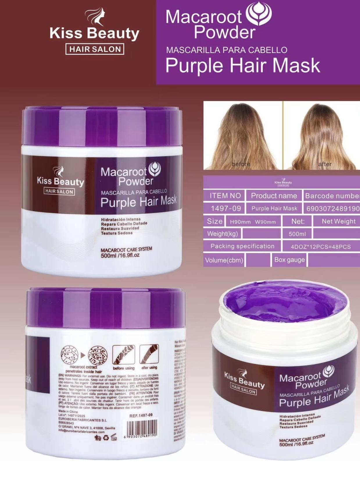 MASCARILLA VIRAL PELO pelo rubios y blancos