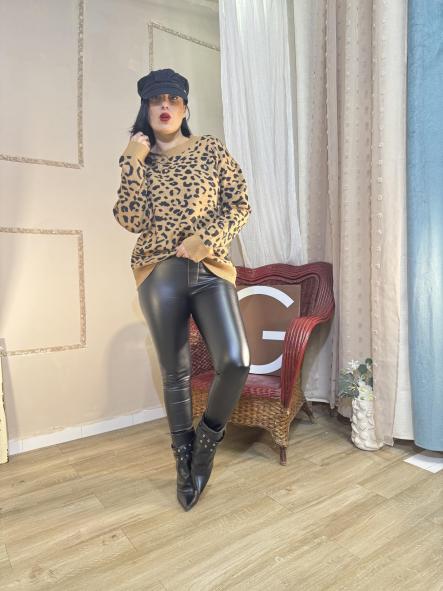 JERSEY ANIMAL PRIM MARRON