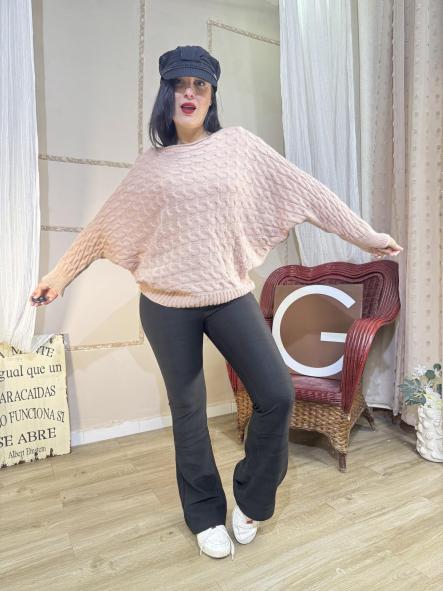 JERSEY ROSA DE OCHO MANGA MURCIELAGO [0]