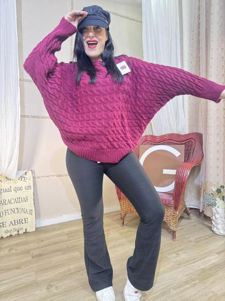 JERSEY GRANATE DE OCHO MANGA MURCIELAGO [1]