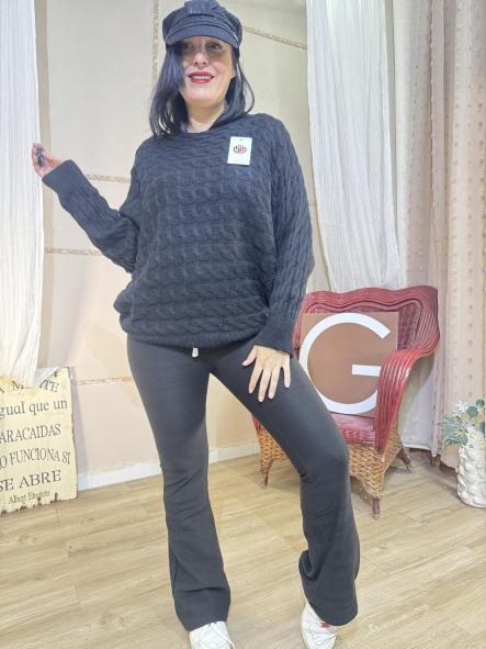 JERSEY NEGRO DE OCHO MANGA MURCIELAGO [0]