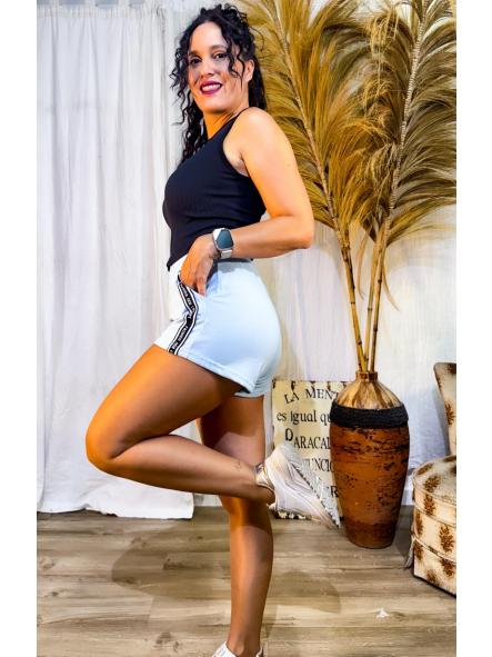 PANTALONES CORTO DEPORTIVO AZUL CLARITO