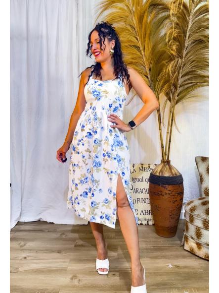 VESTIDO DULCE FLORES AZULES  [0]