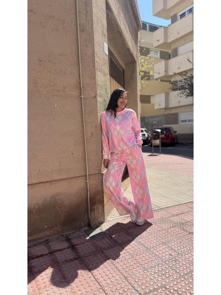 CHANDAL ROMBOS ROSA [2]