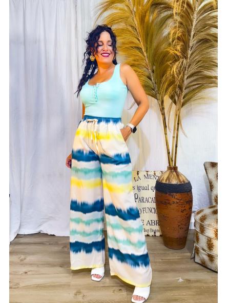 Pantalón DYE AMARILLO Y VERDE 