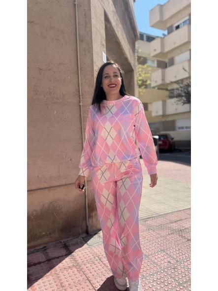 CHANDAL ROMBOS ROSA [1]