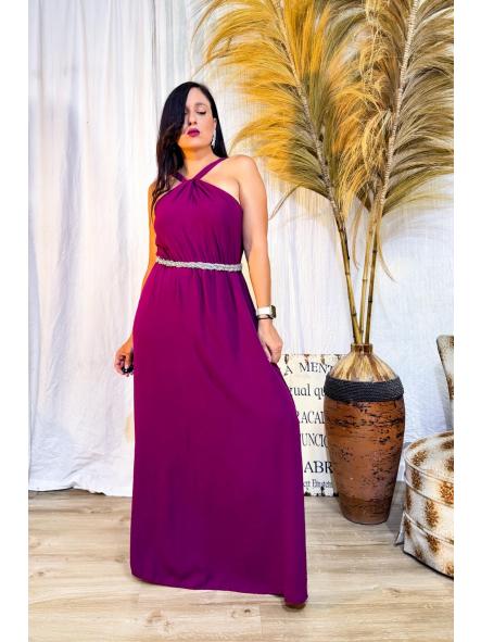 VESTIDO LARGO TIRANTE FINO BUGAMBILLA